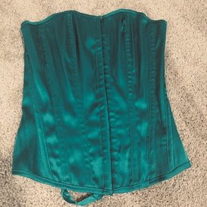 Dark Teal Charlotte Russe Corset